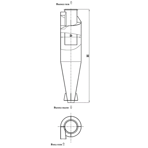 Циклон 11 чертеж